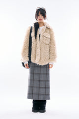 Selby check maxi skirt