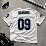 No. 09 Mash V-neck Jersey Short-sleeved T-shirt