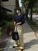 デリヘンリーネックロングスリーブTシャツ