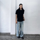 Light Wash Distressed Denim Pants