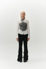 scarf top knit (grey)
