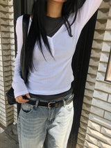 モル ボタン Tシャツ
