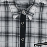 Studded check shirts (White)