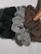 Basic Knit Scrunchie_Brown