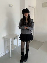 ローゼル ホルターストラップオフザショルダーVネックニット