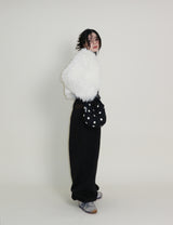Angel Hairri Fur ボレロ ショートジャケット (Semi Cropped Jacket)