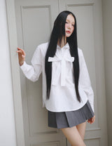 TIE HALF SHIRT(WHITE)