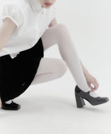 パフキャップスリーブラウンドカラーシャツ Ivory