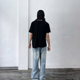Light Wash Distressed Denim Pants