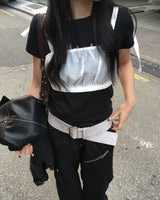 Suede big belt