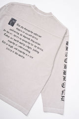 BBD  クラッシュドフェイスピグメントロングtシャツ