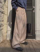 Woobin Two Tuck Wide Slacks