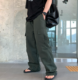 カイパーカーゴワイドストリングバンディングパンツ