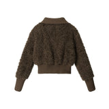 テディーフリースカラージャンパー