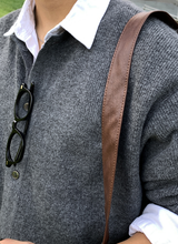 glass-like cash round hachi knit cardigan