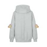 13DE MARZO Elbow Bear Hoodie