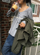 [unisex] Riope Overfit High-Neck Field Jumper