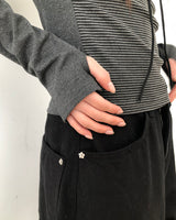 Vile Dot Square Stripe T-Shirt