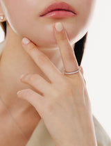 26SS★ Essence Silver (W) Lace Tennis Ring S White