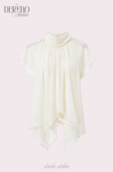 Lumi Chiffon Ivory Blouse