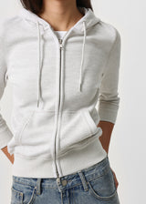 [B-BASIC] Waffle Slim Fit 3/4 Length Zip-Up Hoodie (2 SIZE)
