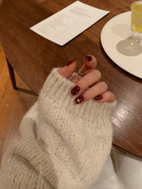 [MADE] ELLEN WOOL UNBALANCED OFF-SHOULDER KNIT