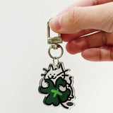 ラッキーキャットアクリリックキーリング
