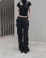 26SS★ [mnem] ME Scoop Neck Baby Tee