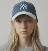 Avivere logo mid denim mint