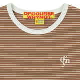 ソフトガールサマーリンガーTシャツ_ブラウン