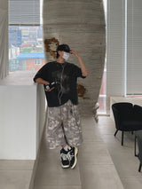 Peak Destroyed Boxy Fit Short Sleeve T-Shirt 4C