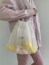 CROSS STITCH BAG  SEETHROUGH MEDIEM