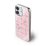 [MADE]ピーチ ツルビー マグセーフ ガラス バンパー iPhone ケース