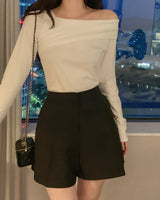 Knitte オフショルダーTシャツ