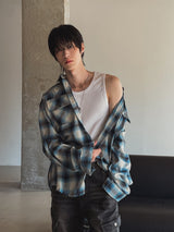 Quz スタッズウエスタンシャツ
