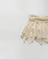 マロン レース アンバル スカート (ivory)