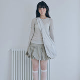 rivet cross bag (light grey)