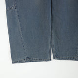 diagonal wide denim
