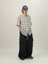AD ノンフェードビッグカーゴデニムパンツ