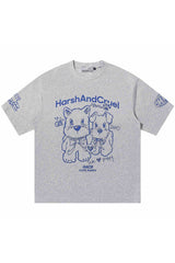 プレイフルドッググラフィックTシャツ
