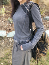 Mode Slim Fit Check Pattern Hoodie (2c)