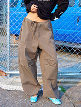 WIDE CARGO PANTS KHAKI