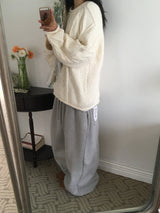 Twisted wool knit