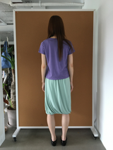 Draped balloon skirt (3color)
