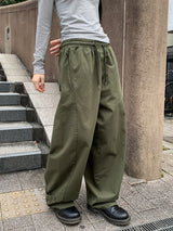 BALLOON SNAP WIDE PANTS (3C)