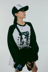 ラグランロングスリーブTシャツ_ブラック