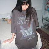 World tour Overfit T-shirt [Charcoal grey]