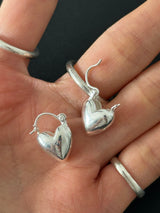 [925silver] ハートロックピアス