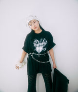Collaboration over size T-shirt - BLACK | HARUKI HAMANO × VENHIT 