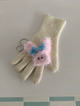 Blue Ribbon Bunny Keyring